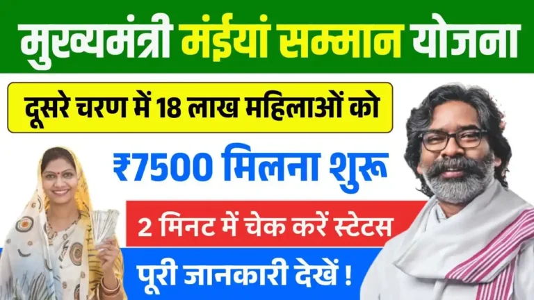 Maiya Samman Yojana 7500 Payment Status